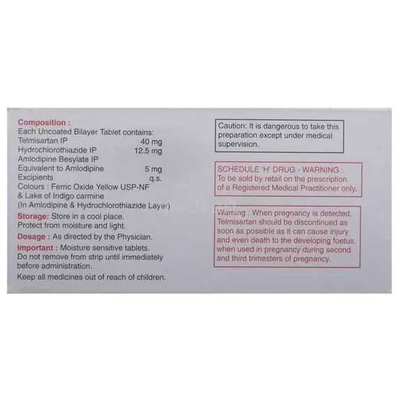 telma amh 80mg tablet 15's